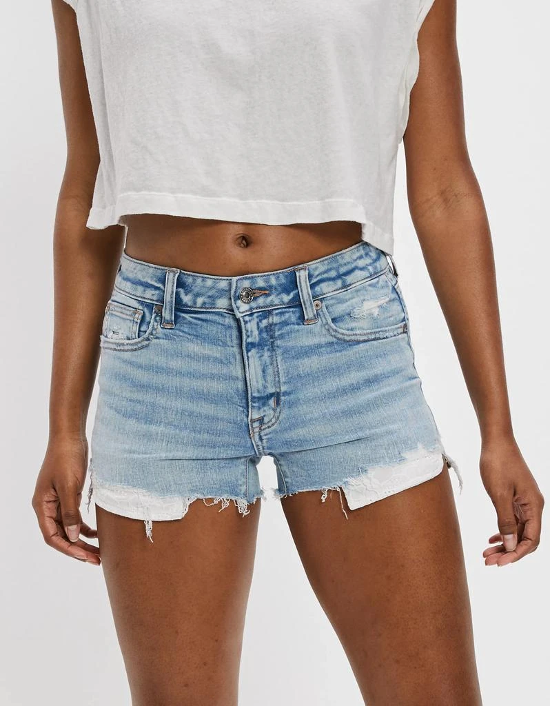 商品AE|AE Next Level High-Waisted Denim Short Short,价格¥181,第1张图片