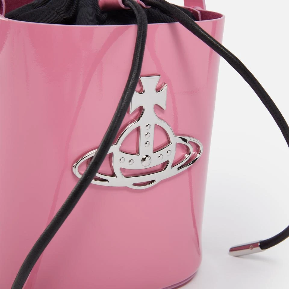 商品Vivienne Westwood|Vivienne Westwood Daisy Small Patent-Leather Bucket Bag,价格¥3404,第4张图片详细描述