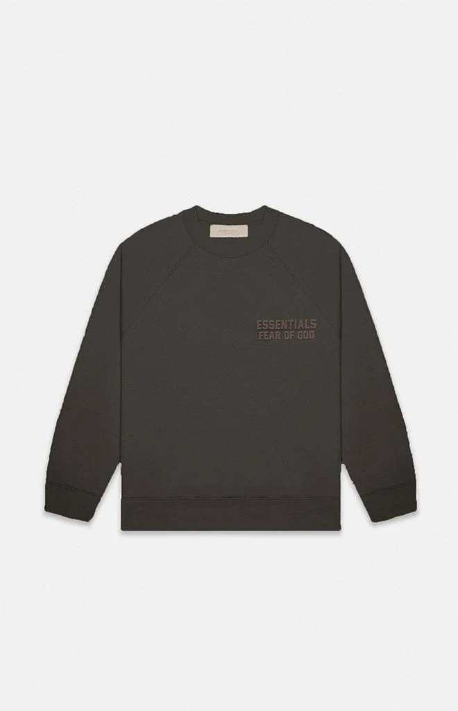 商品Essentials|Off Black Crew Neck Sweatshirt,价格¥738,第1张图片