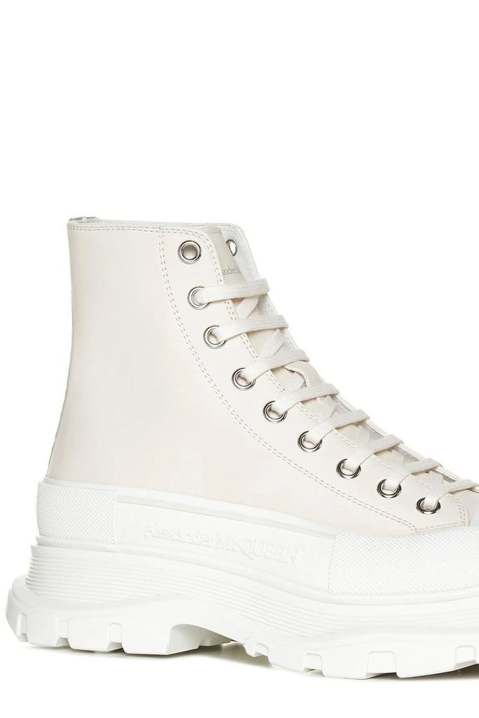 商品Alexander McQueen|Alexander McQueen Lace-Up Chunky Boots,价格¥3569,第4张图片详细描述