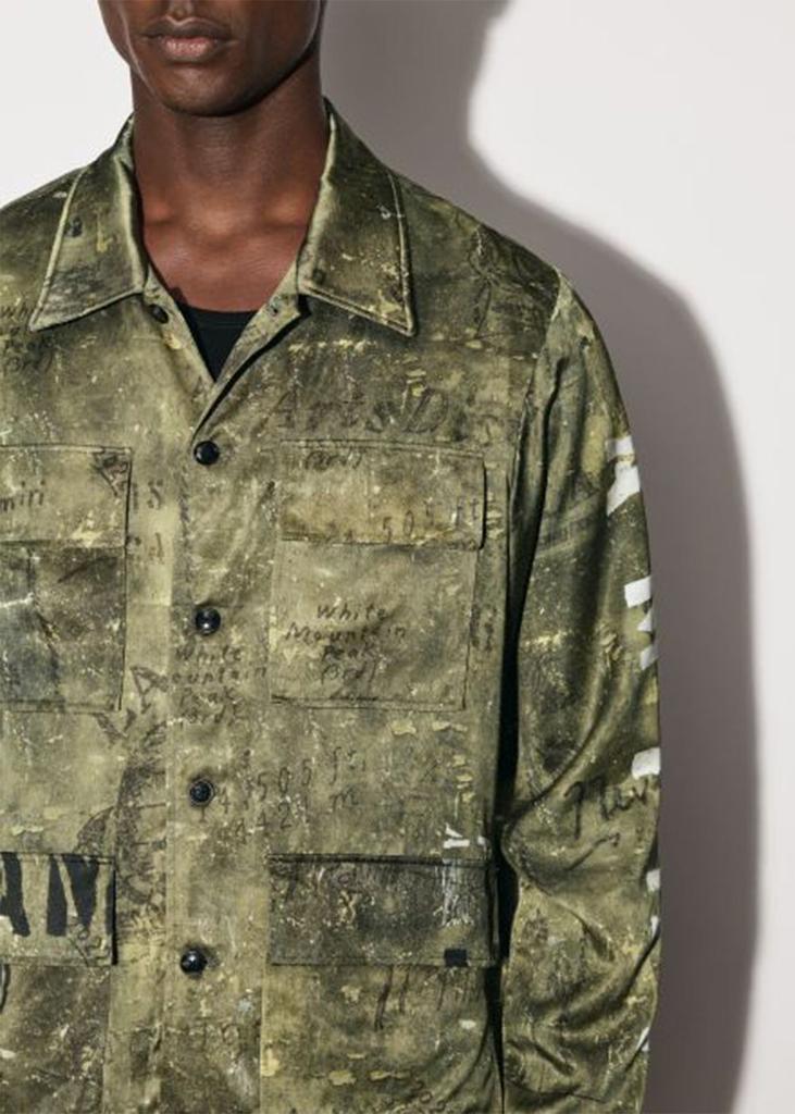 AMIRI Green Army Stencil M-65 Shirt商品第5张图片规格展示