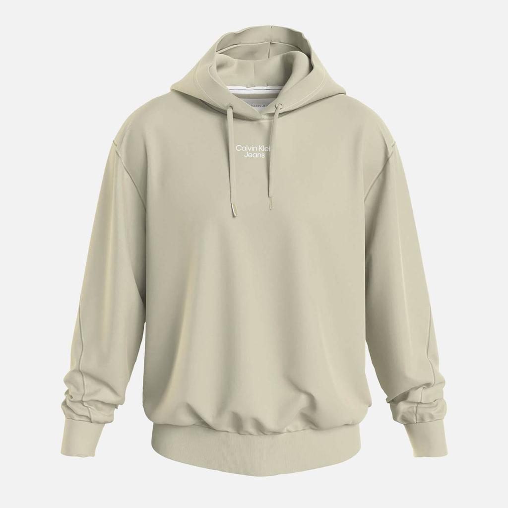 商品Calvin Klein|Calvin Klein Jeans Organic Cotton-Blend Stacked Logo Hoodie,价格¥784,第1张图片