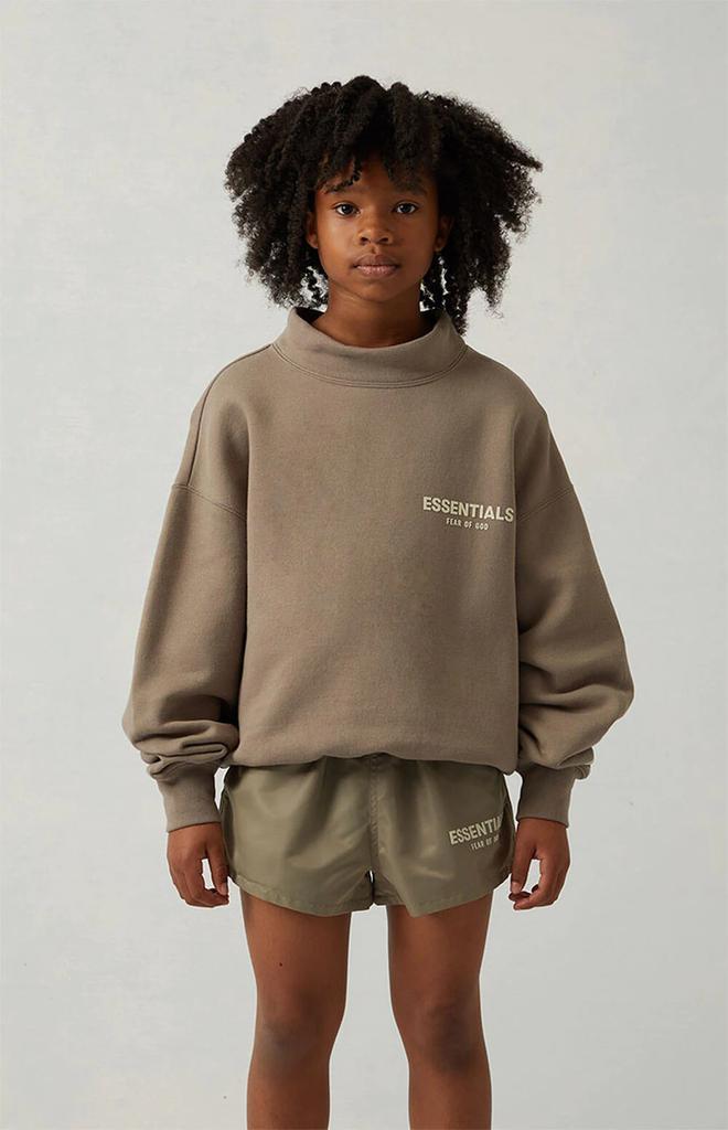商品Essentials|Desert Taupe Mock Neck Sweatshirt,价格¥260,第4张图片详细描述