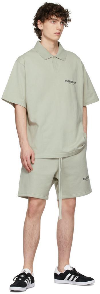 商品Essentials|SSENSE Exclusive Green Fleece Sweat Shorts,价格¥546,第6张图片详细描述