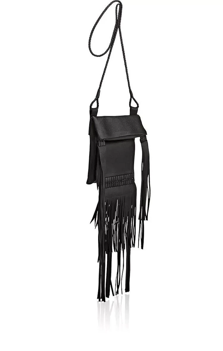 商品Yves Saint Laurent|Saharienne Leather Crossbody Bag,价格¥6628,第3张图片详细描述