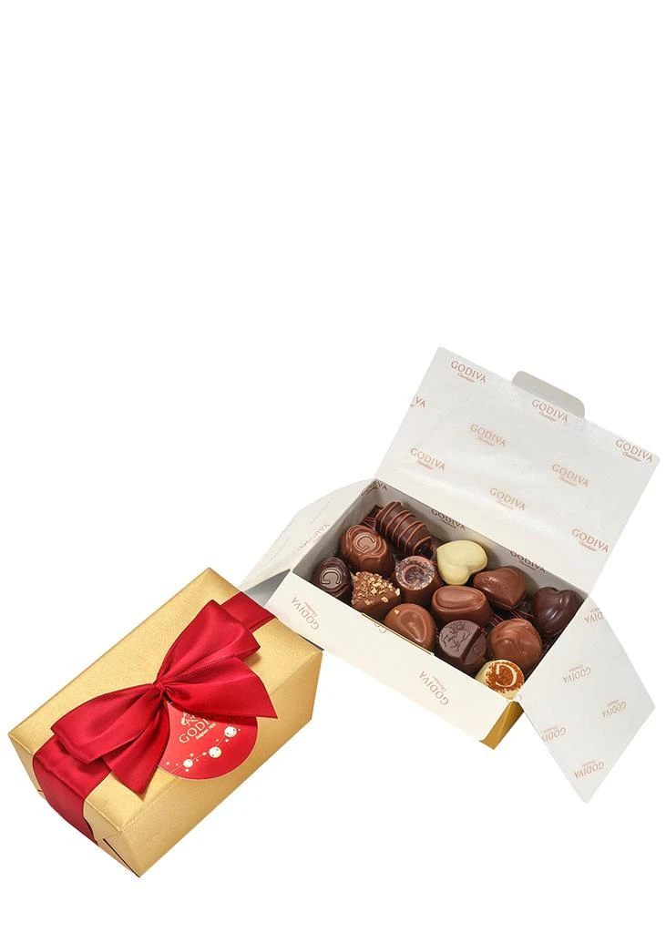 商品Godiva|Christmas Gold Ballotin Chocolate Assortment 500g,价格¥425,第2张图片详细描述