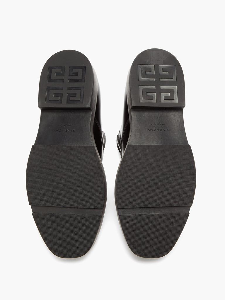 Square-toe leather monk-strap shoes商品第4张图片规格展示