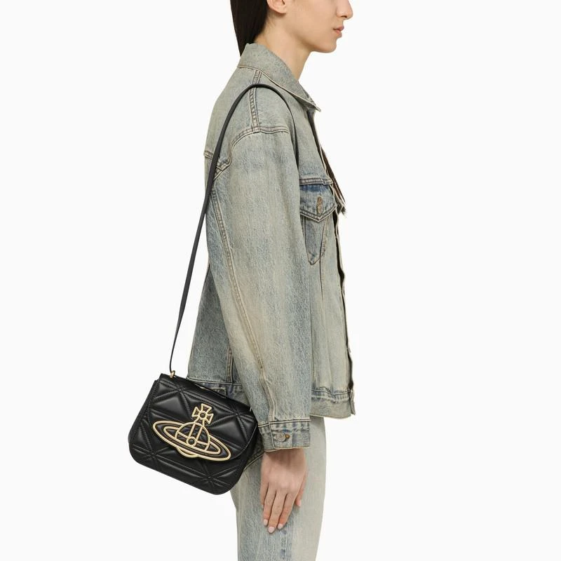商品Vivienne Westwood|Linda black leather shoulder bag,价格¥5932,第2张图片详细描述