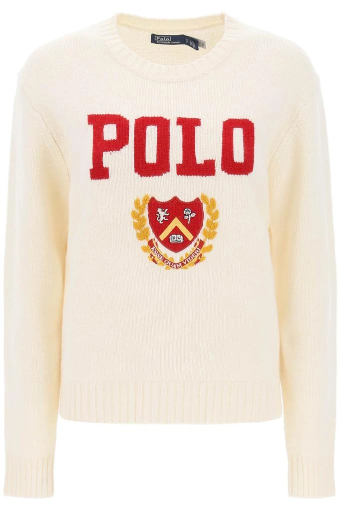 商品Ralph Lauren|Polo ralph lauren sweater with embroidered crest,价格¥1785,第1张图片