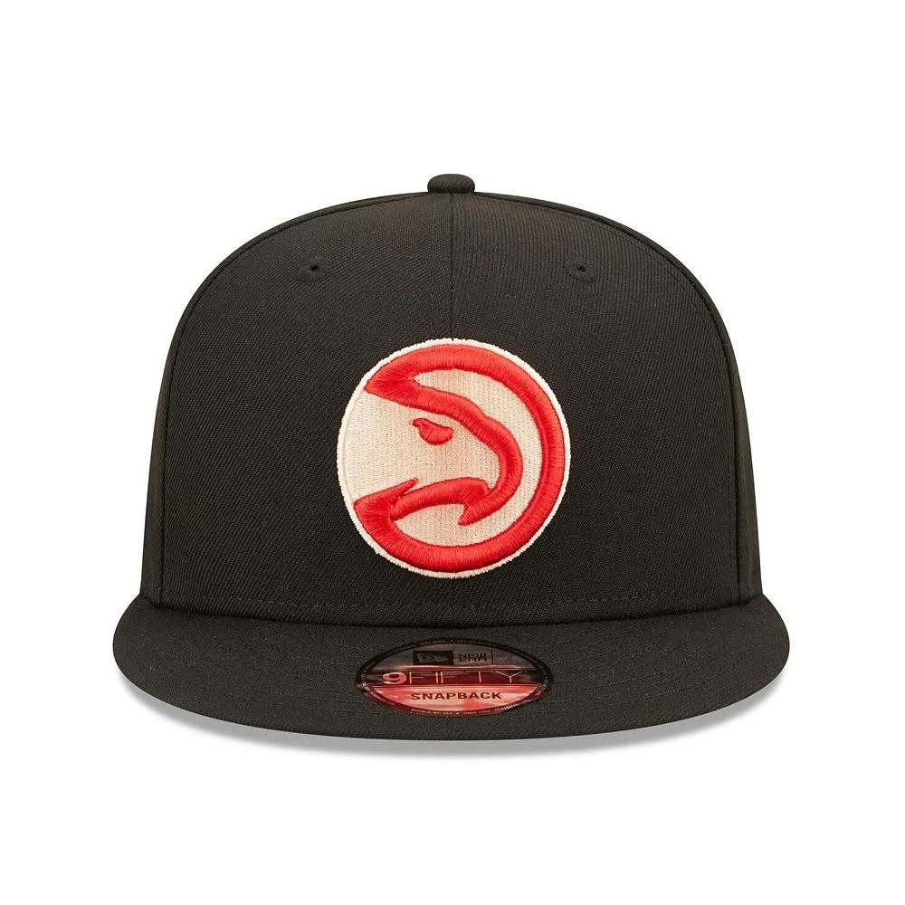 商品New Era|Men's Black Atlanta Hawks 2022/23 City Edition Official 9FIFTY Snapback Adjustable Hat,价格¥292,第2张图片详细描述