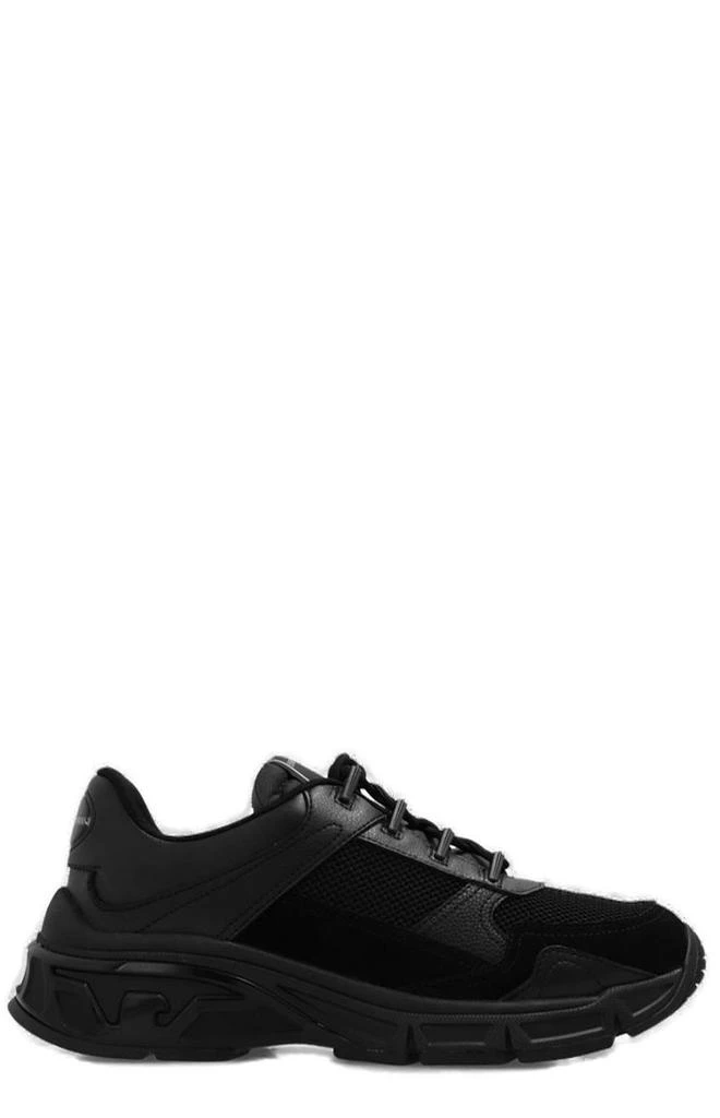 商品Emporio Armani|Emporio Armani Panelled Lace-Up Sneakers,价格¥1742,第1张图片