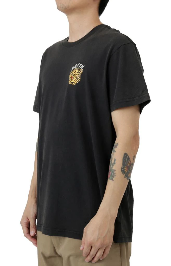 商品Brixton|Kit T-Shirt - Black Worn Wash,价格¥96,第2张图片详细描述