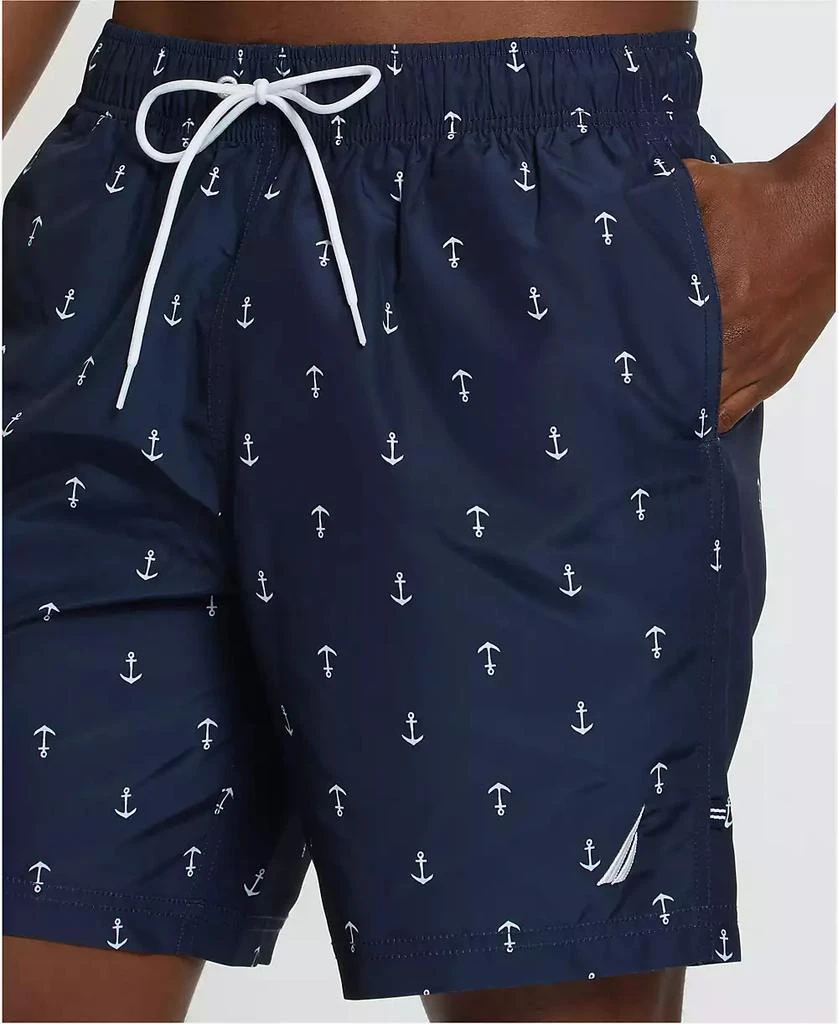Men's Quick-Dry Anchor-Print 8" Swim Trunks 商品