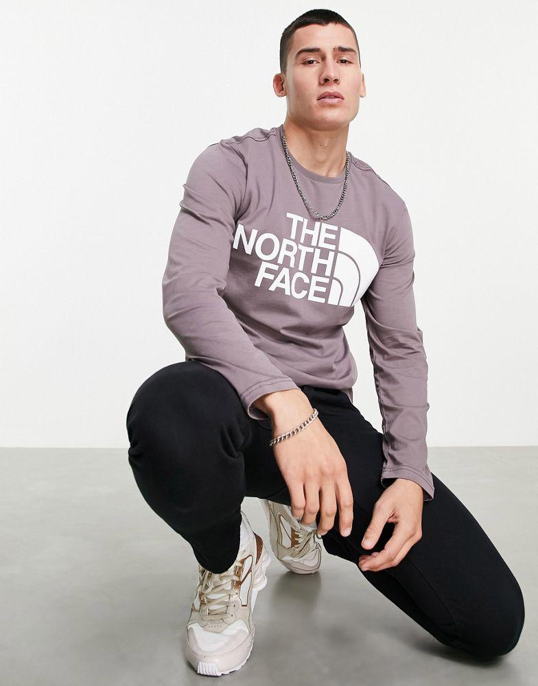 The North Face Standard long sleeve t-shirt in purple商品第1张图片规格展示