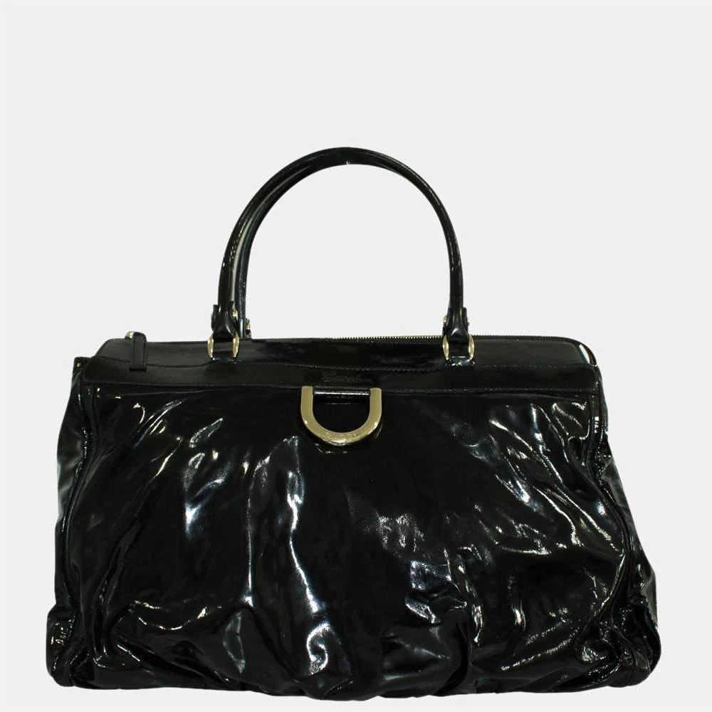 商品[二手商品] Gucci|Gucci Black Patent Leather Vintage Abbey D-ring Tote Bag,价格¥5909,第1张图片