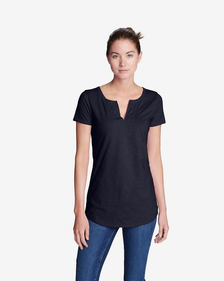 商品Eddie Bauer|Women's Crochet Short-Sleeve T-Shirt,价格¥186,第1张图片