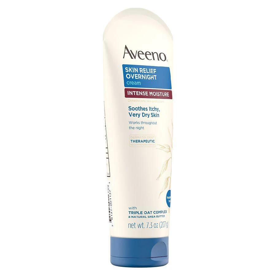 商品Aveeno|Skin Relief Overnight Intense 24-Hour Moisture Cream Fragrance-Free,价格¥126,第3张图片详细描述