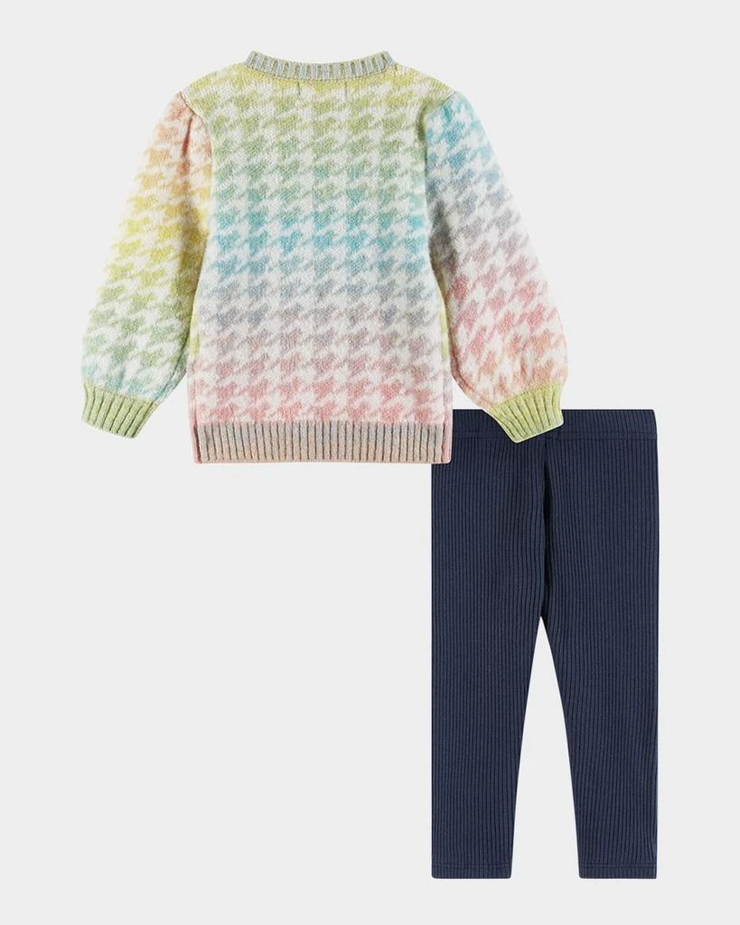 商品Andy & Evan|Ombre Rainbow Houndstooth Sweater & Legging Set, Size 6M-24M,价格¥453,第3张图片详细描述