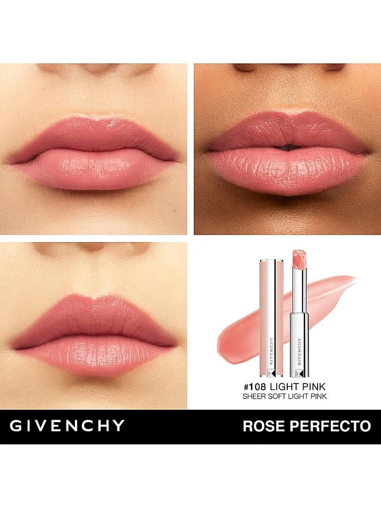 商品Givenchy|Rose Perfecto Plumping Lip Balm 24H Hydration,价格¥295,第2张图片详细描述
