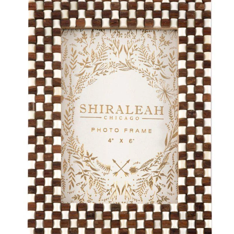 商品Shiraleah|Roma Check 4" x 6" Picture Frame, Multi,价格¥389,第1张图片