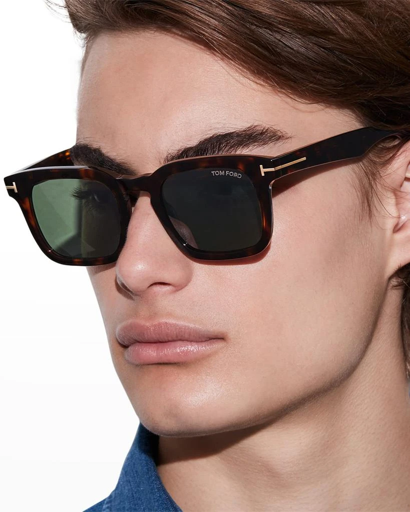 商品Tom Ford|Men's Dax Square Tortoiseshell Sunglasses,价格¥3524,第2张图片详细描述