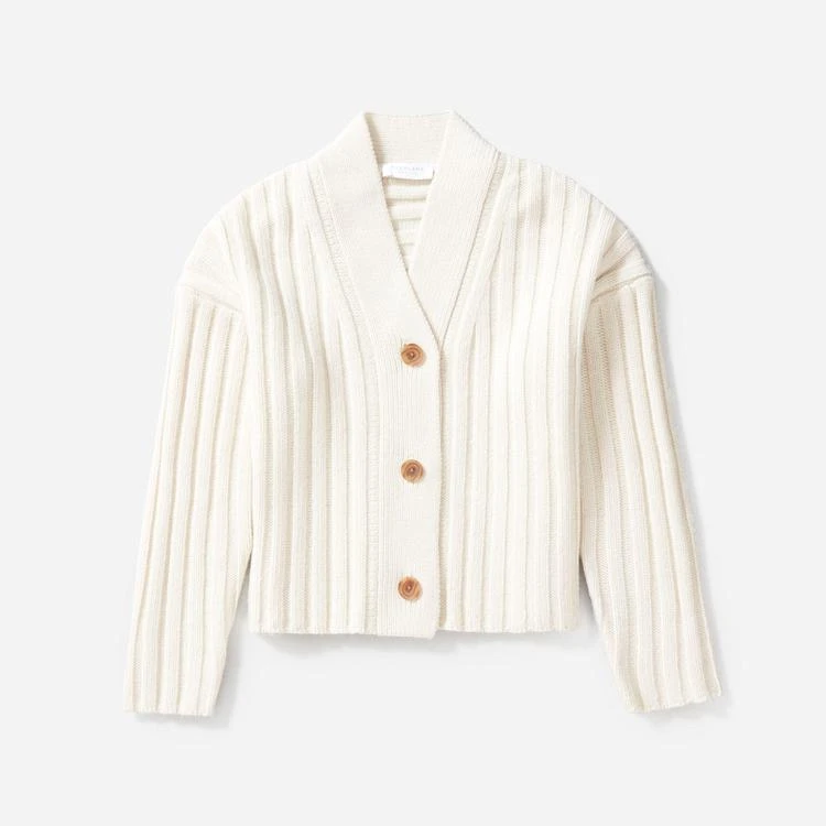 商品Everlane|罗纹V领羊毛开衫,价格¥921,第4张图片详细描述