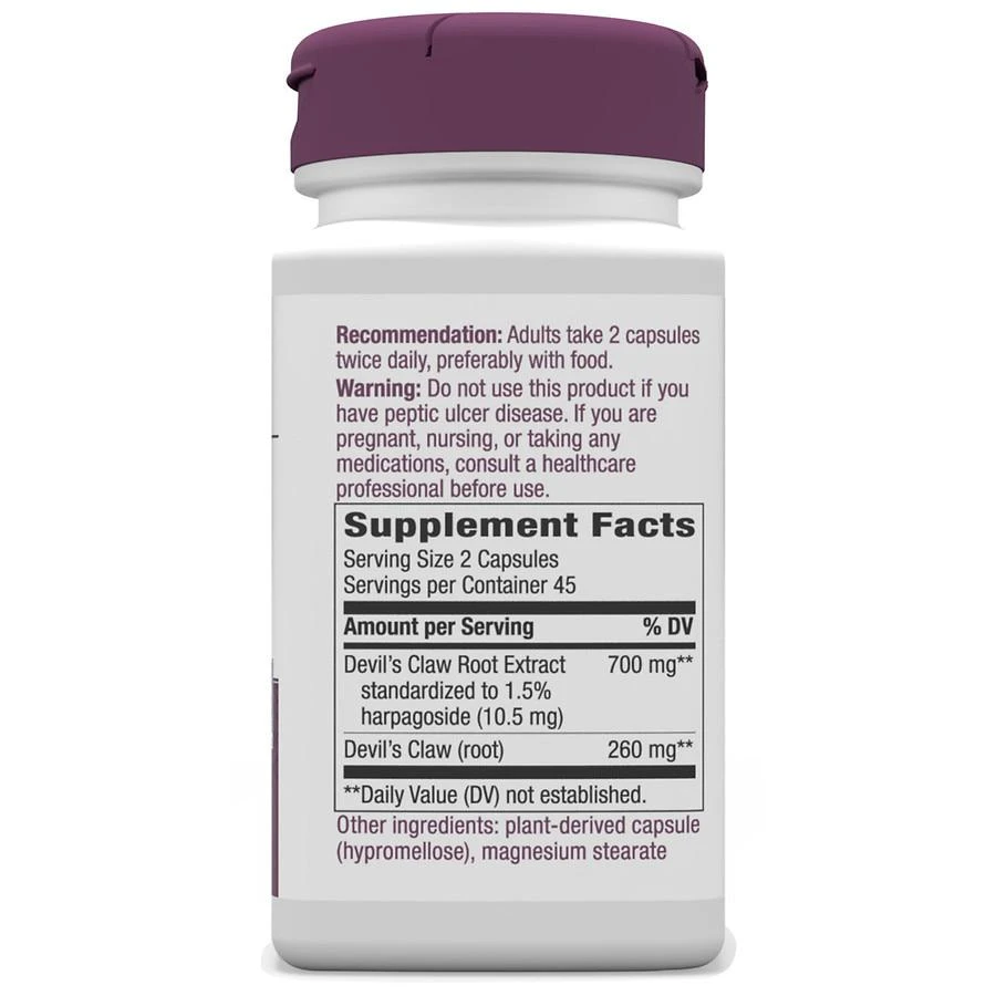 商品Nature's Way|Standardized Devil's Claw Extract, Capsules,价格¥166,第2张图片详细描述