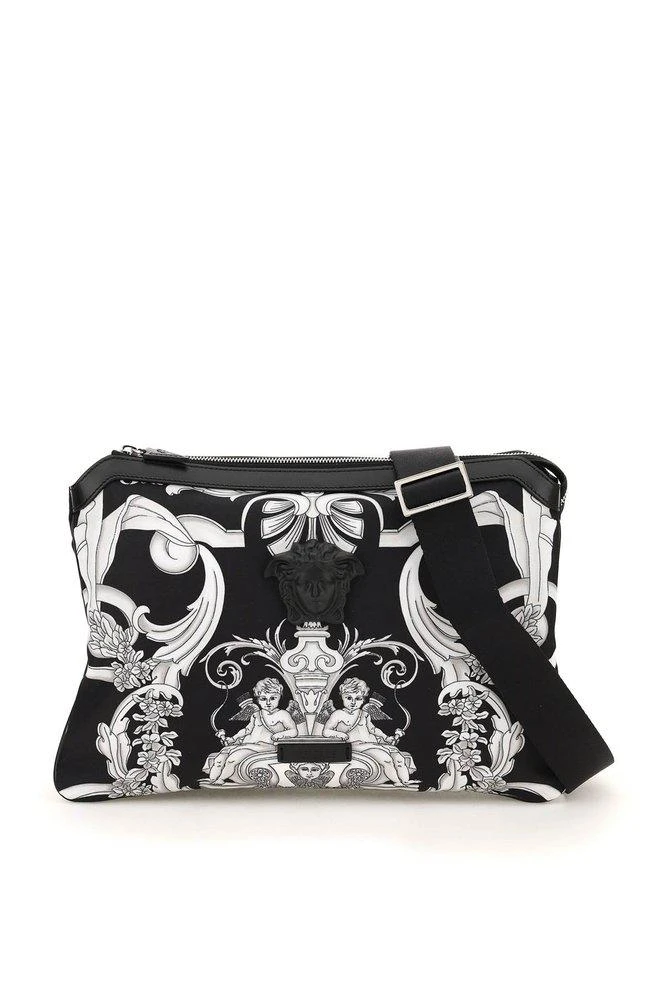 商品Versace|Versace Baroque Pattern Zipped Shoulder Bag,价格¥5065,第1张图片
