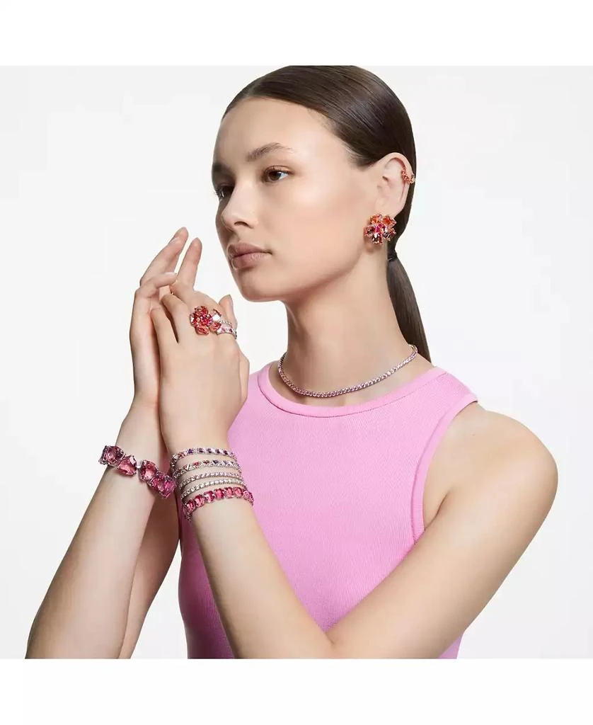 Crystal Flower Pink Florere Cocktail Ring 商品