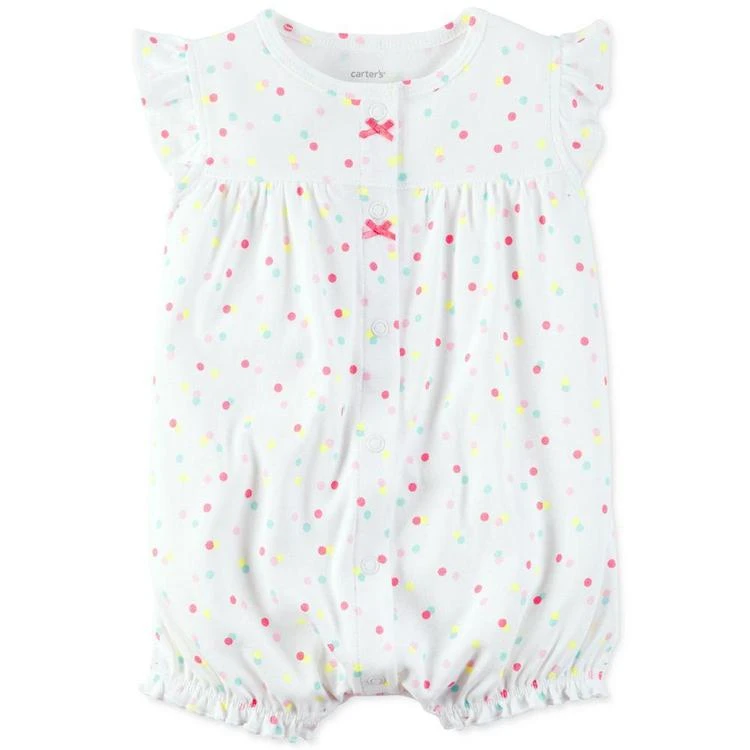 商品Carter's|Dot-Print Rainbow Romper, Baby Girls (0-24 months),价格¥38,第2张图片详细描述