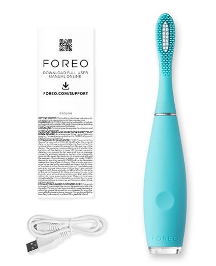 商品Foreo|Foreo 斐珞尔 ISSA kids硅胶智能电动牙刷 儿童专用 天真蓝 USB Plug,价格¥1657,第3张图片详细描述