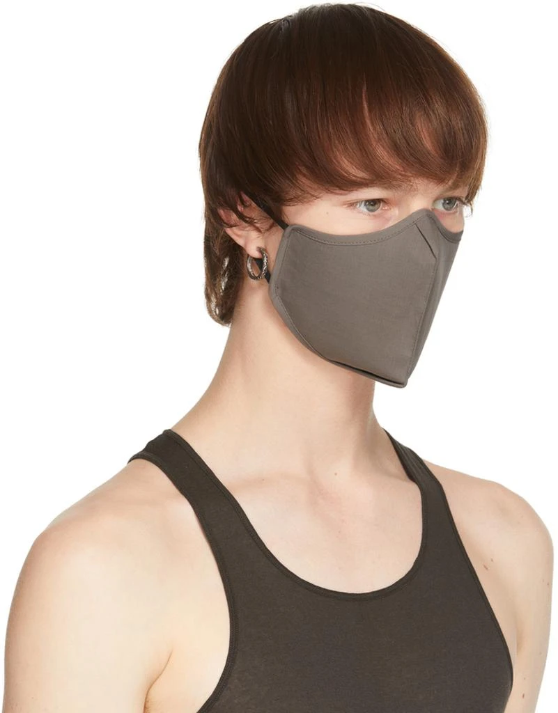 商品Rick Owens|Grey Cotton Face Mask,价格¥199,第2张图片详细描述