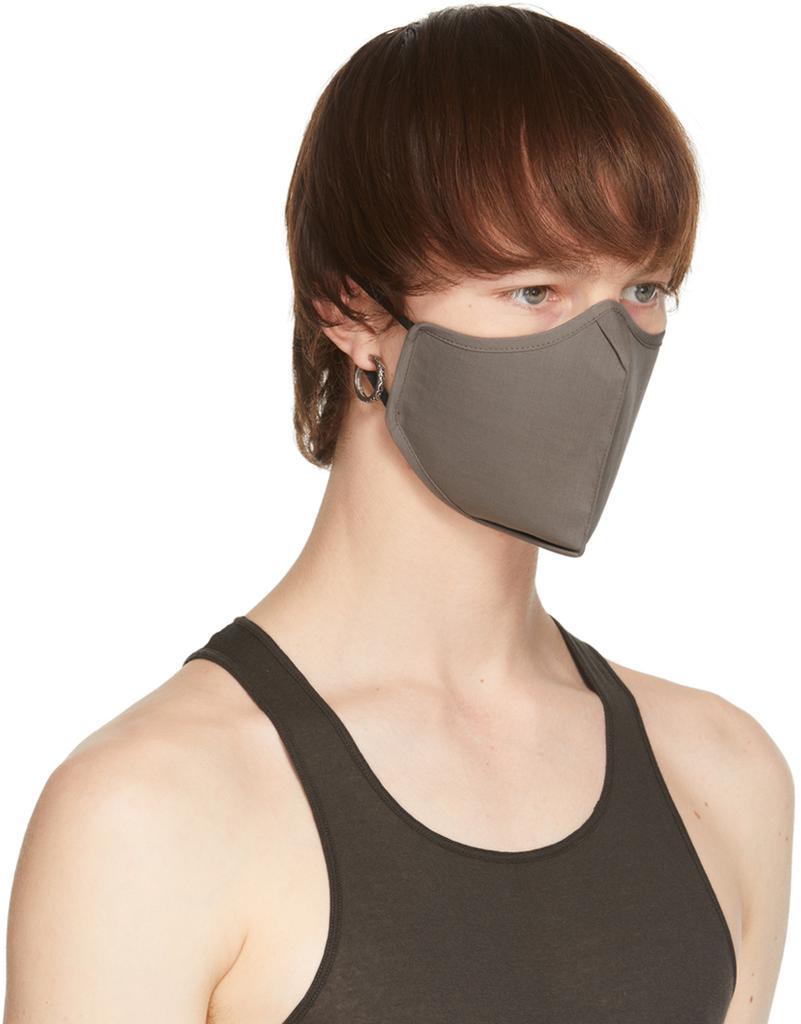 商品Rick Owens|Grey Cotton Face Mask,价格¥618,第4张图片详细描述