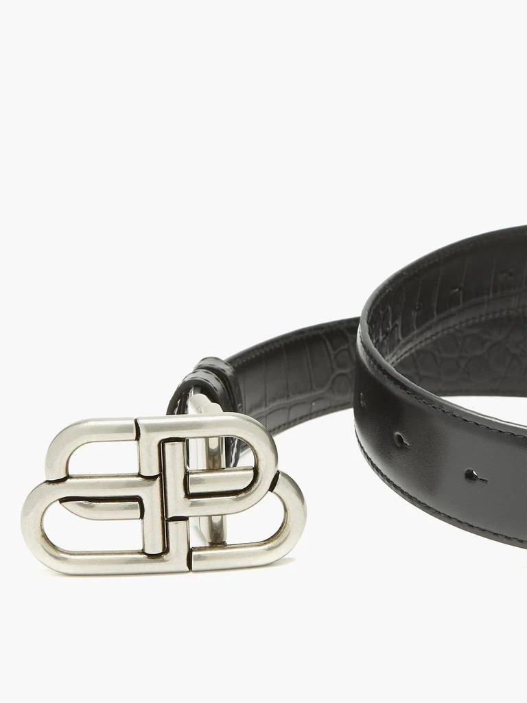 商品Balenciaga|BB-logo leather belt,价格¥4239,第2张图片详细描述