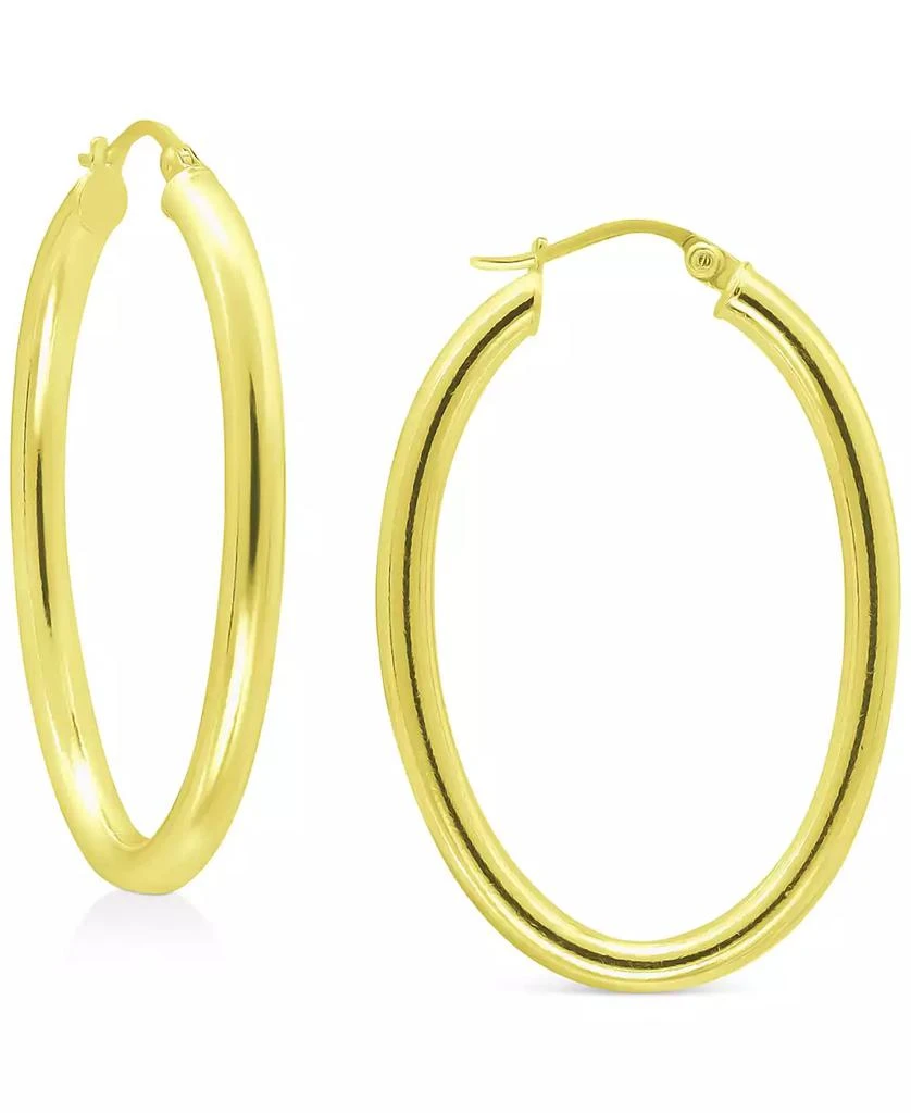 商品Giani Bernini|Polished Oval Medium Hoop Earrings, 25mm, Created for Macy's,价格¥447,第1张图片