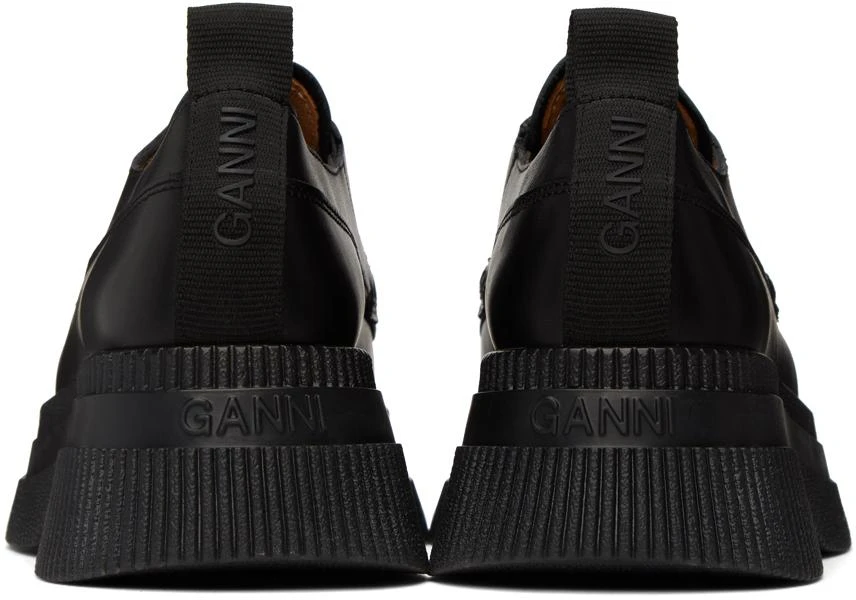 商品Ganni|Black Wallaby Creeper Zip Loafers,价格¥1807,第2张图片详细描述