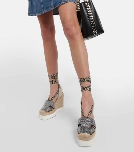 商品Stella McCartney|Embellished espadrille wedges,价格¥4943,第4张图片详细描述