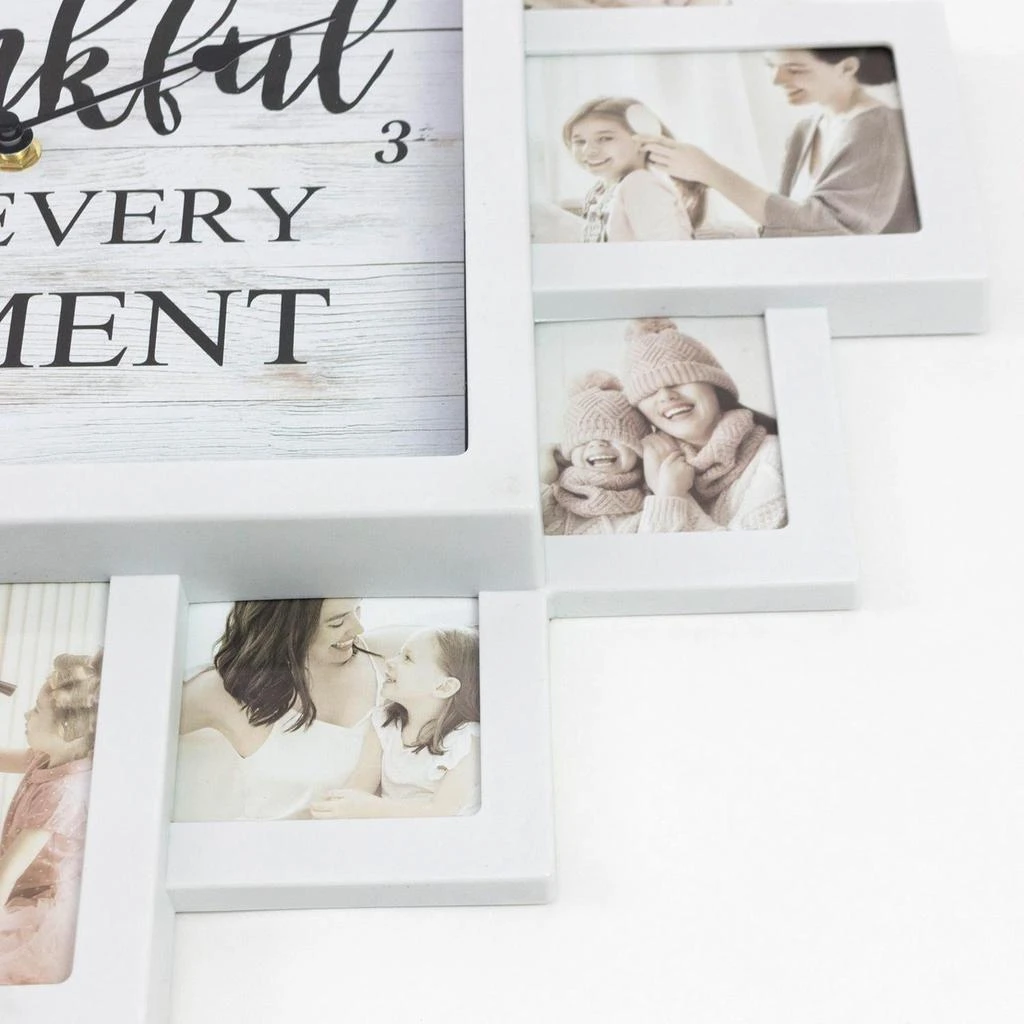 商品American Art Decor|Picture Frame Collage Wall Clock,价格¥296,第3张图片详细描述
