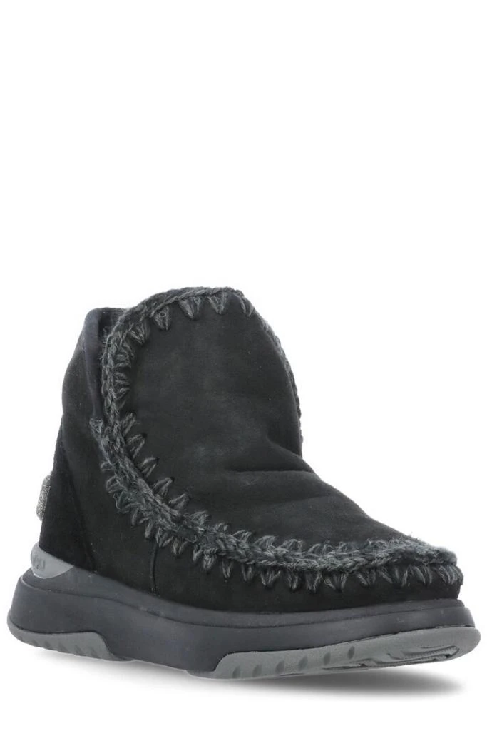 商品Mou|Mou Eskimo Logo-Glitter Whipstitch-Trim Boots,价格¥1165,第2张图片详细描述