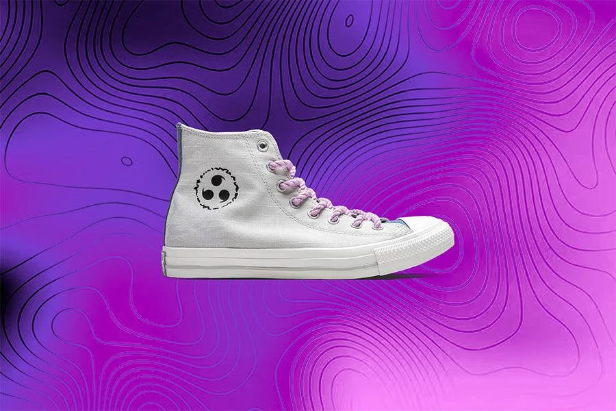 商品Converse|Converse x Naruto Chuck Taylor All Star Hi - Vintage White/Fossilized,价格¥676,第5张图片详细描述
