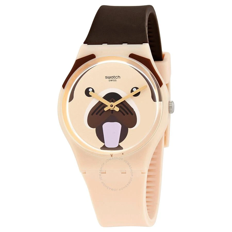 商品Swatch|Carlito I Love Your Folk Quartz Brown Dial Ladies Watch GT109,价格¥447,第1张图片