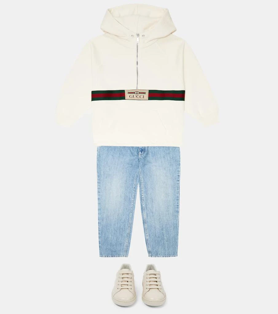 商品Gucci|Web cotton jersey hoodie,价格¥2972,第2张图片详细描述