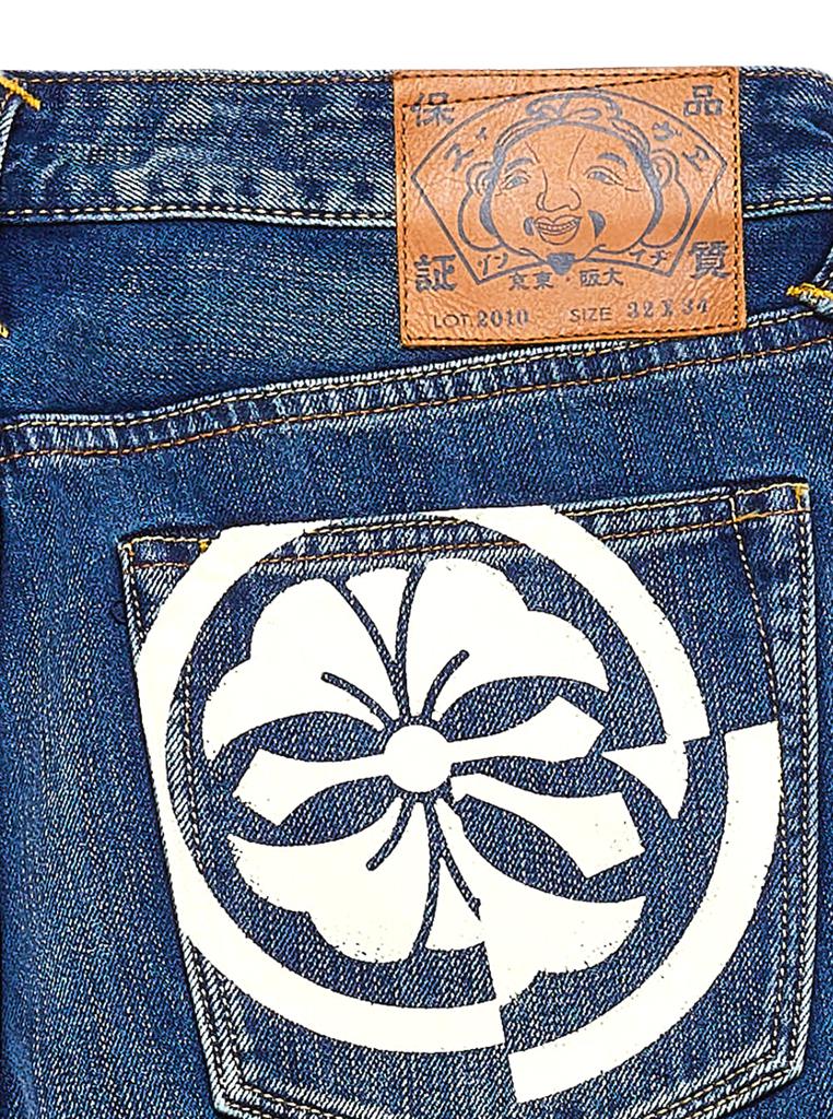 Evisu Man's Kamon and Seagull Blue Denim  Jeans商品第2张图片规格展示