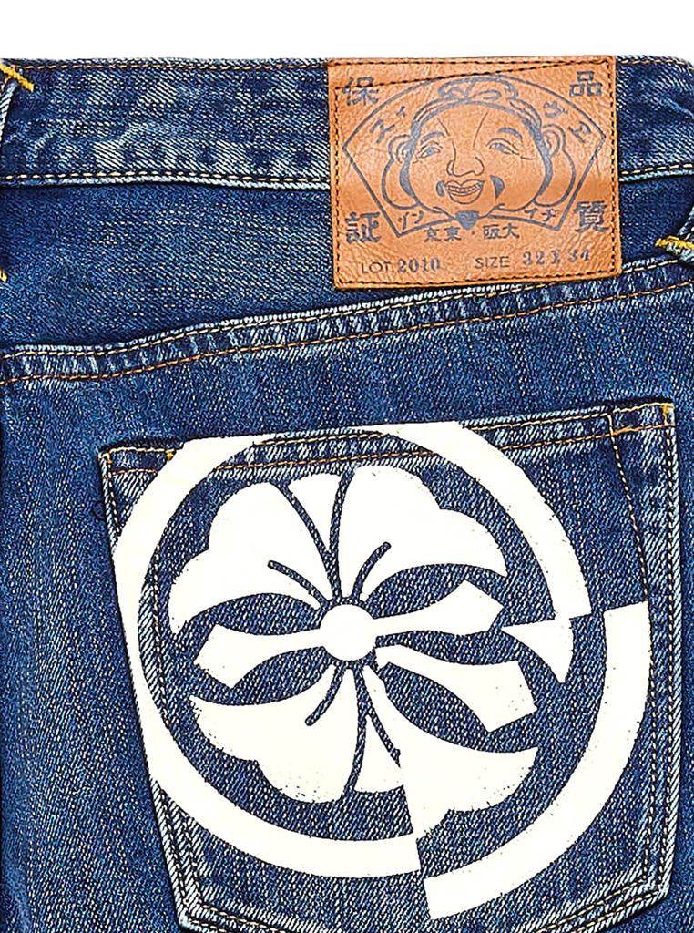 商品Evisu|Evisu Man's Kamon and Seagull Blue Denim  Jeans,价格¥1483,第4张图片详细描述