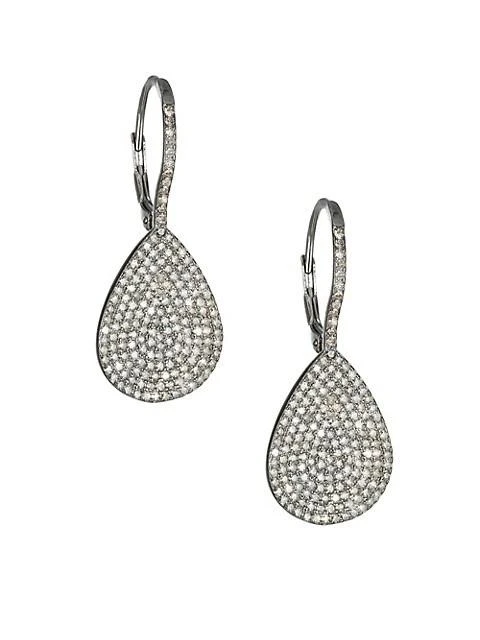 商品Nina Gilin|Diamond Teardrop Earrings,价格¥24038,第1张图片