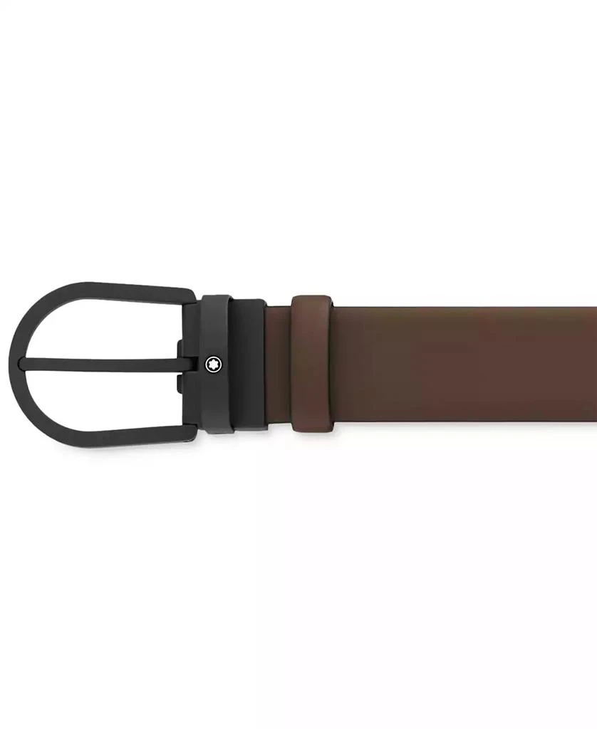 商品MontBlanc|Horseshoe Buckle Leather Belt,价格¥3587,第1张图片