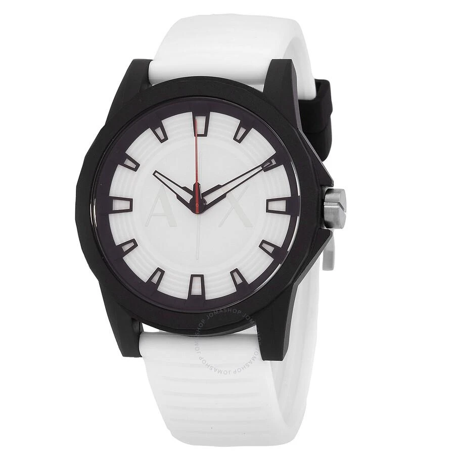 商品Armani Exchange|Armani Exchange Three-Hand Quartz White Dial Men's Watch AX2523,价格¥339,第1张图片