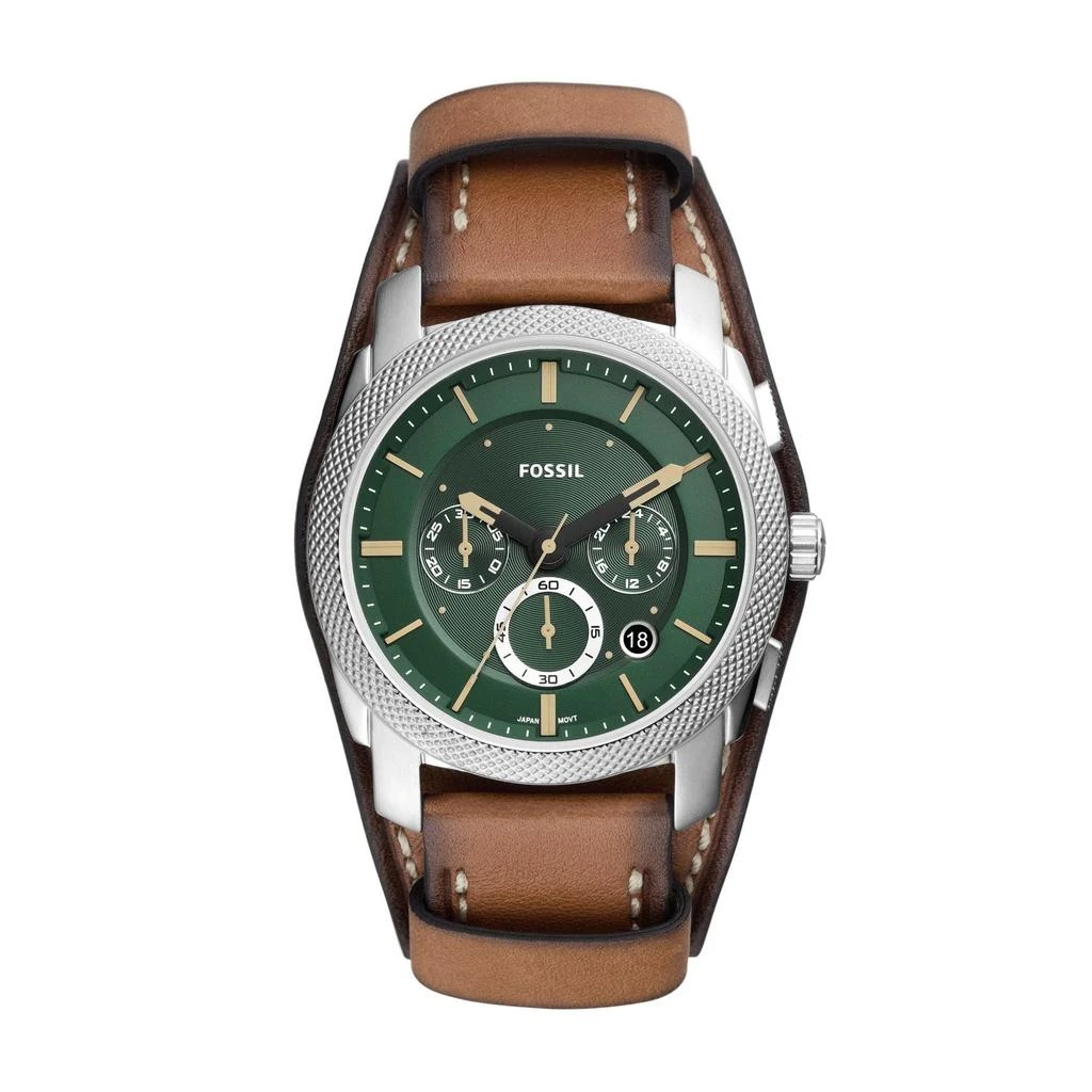 商品Fossil|Machine Chronograph Leather Watch - FS5962,价格¥758,第1张图片