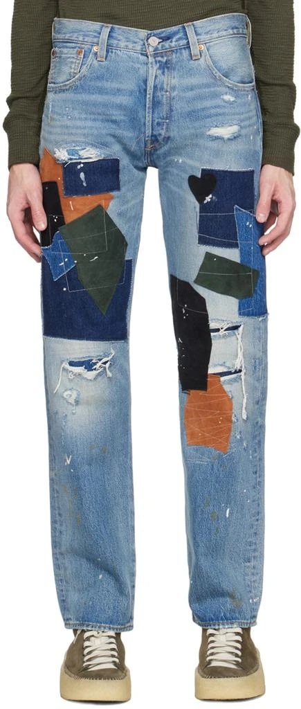商品Levi's|Indigo 501 '93 Patchwork Jeans,价格¥981,第1张图片