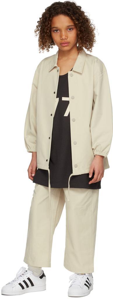 商品Essentials|Kids Beige Coaches Jacket,价格¥622,第1张图片